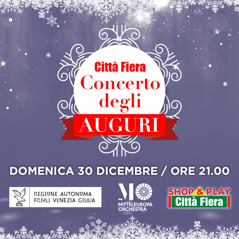 Domenica 30 dicembre Grande Concerto degli Auguri con la MITTELEUROPA ORCHESTRA